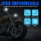 thumbnail image 5 of Faros Auxiliares Lupa Ojo Diabólico Azul Luz Spot Para Moto, 5 of 8
