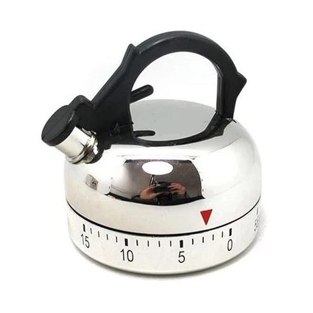 Temporizador, Temporizador de cocina, Temporizador para niños, Temporizador de huevos, Temporizadores para aula, Profesor, Estudio, Ejercicio, Horno, Hornear (Plata)