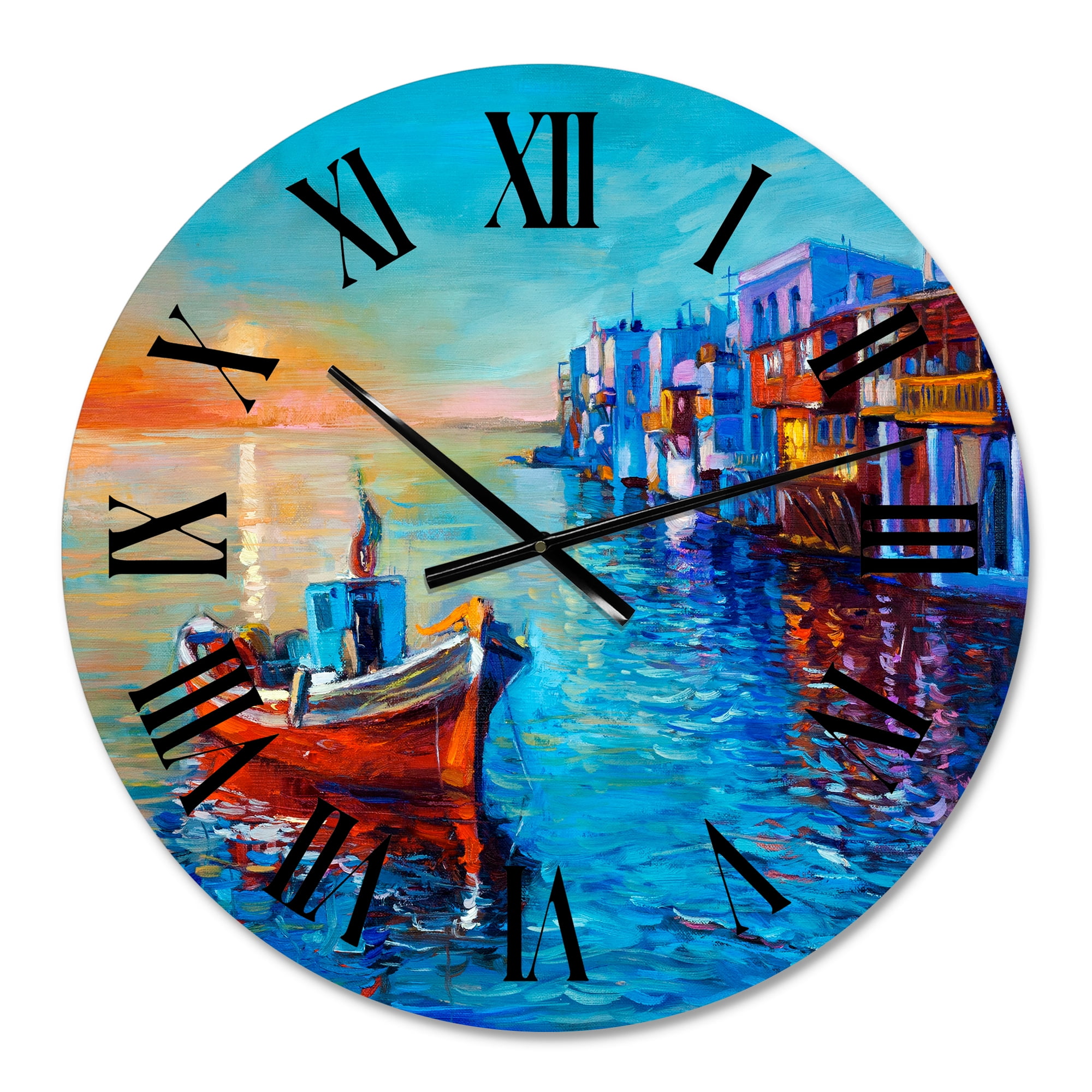 Designart 1 in Coastal Wall Clock