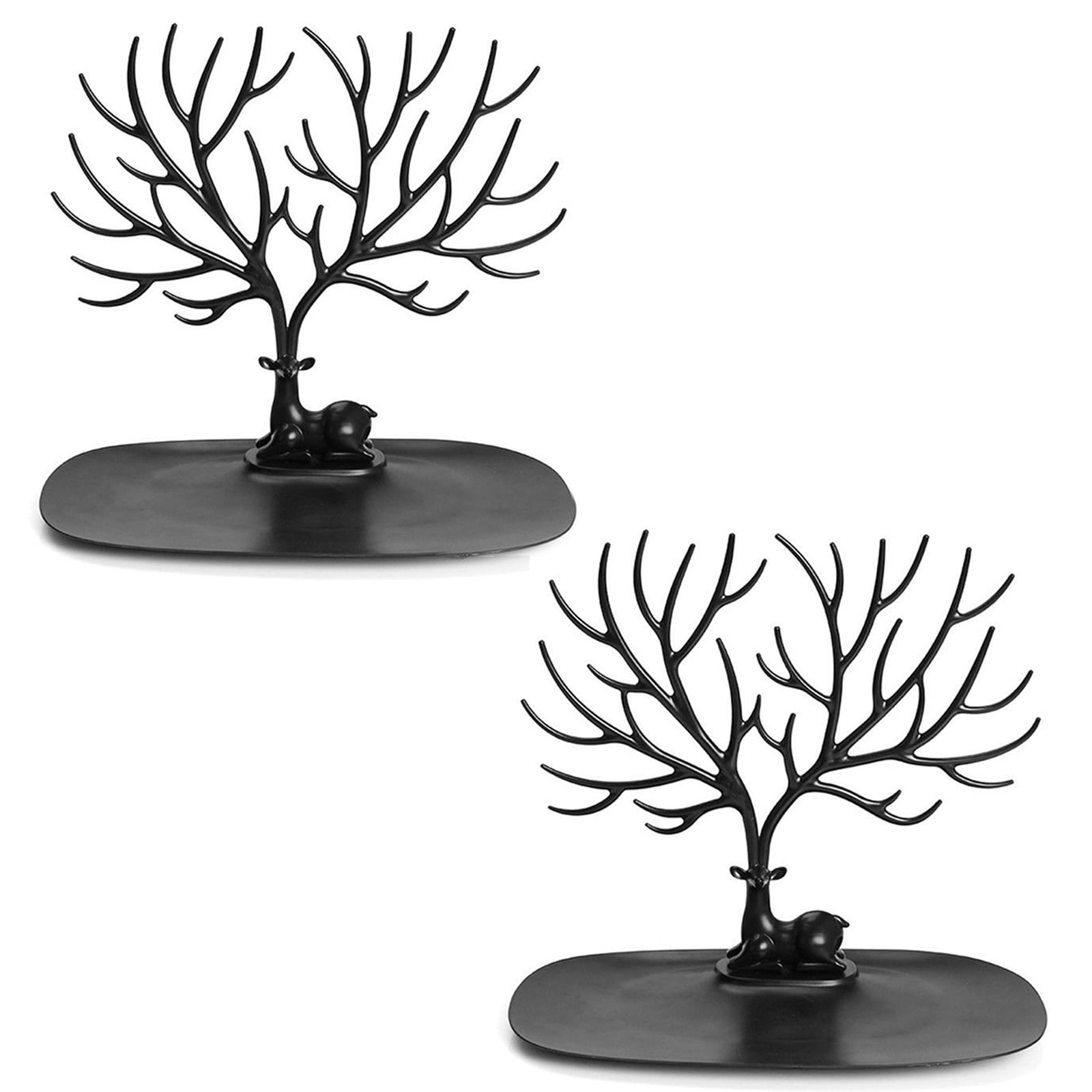 US Jewelry Deer Tree Stand Display Organizer Necklace Ring Earring Holder Rack 