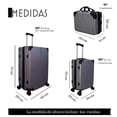 thumbnail image 2 of Juego 3 Maletas Viaje Grande 25 Kg Y 10 Kg Con Neceser Para Avion Carry On, 2 of 5