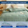 thumbnail image 4 of Black and Friday Deals kkbbma Microfiber Duvet Insert Soft Quilted Comforters Microfiber Duvet Insert - Great For All Seasons - Lightweight Yet Insulating Comforter Core, 4 of 6