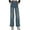 Blue, variant on Women's Wide Leg Jeans High Waisted Skinny Draped Straight Jeans With Pockets Denim Trousers Jeans For Women Gray,4