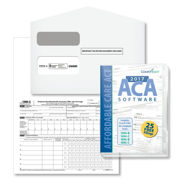Complyright 1095 C Employer Provided Health Insurance Offer Coverage Form 100 Ac1095e0s17 Walmart Com Walmart Com