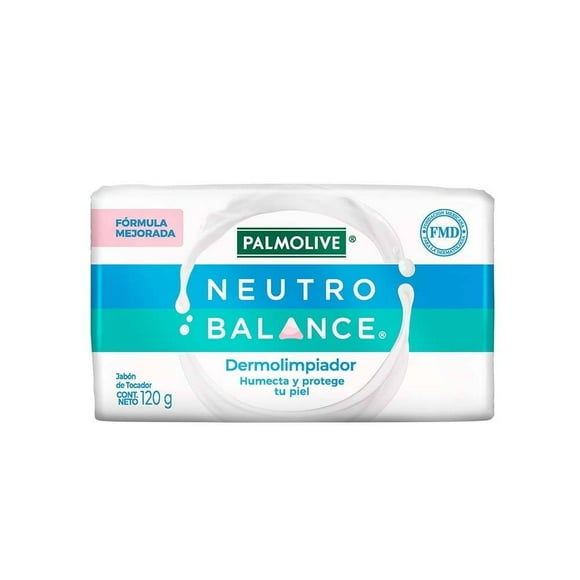 Jabón de Baño Palmolive Neutro Balance Dermolimpiador Humecta y Protege tu Piel 120 g