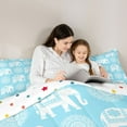 thumbnail image 4 of Feelyou Teens Elephant Bedding Comforter Set 7pcs, Damask Mandala Flower King Bedding Sets, 4 of 8