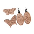 thumbnail image 2 of Lipstore 4 Pieces Needle Minders Needle Threader Set Wooden Practical Flexible Sewing Pin Set E, 2 of 8