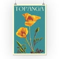 thumbnail image 2 of Topanga, California, Poppy, Letterpress (16x24 Giclee Gallery Art Print, Vivid Textured Wall Decor), 2 of 3