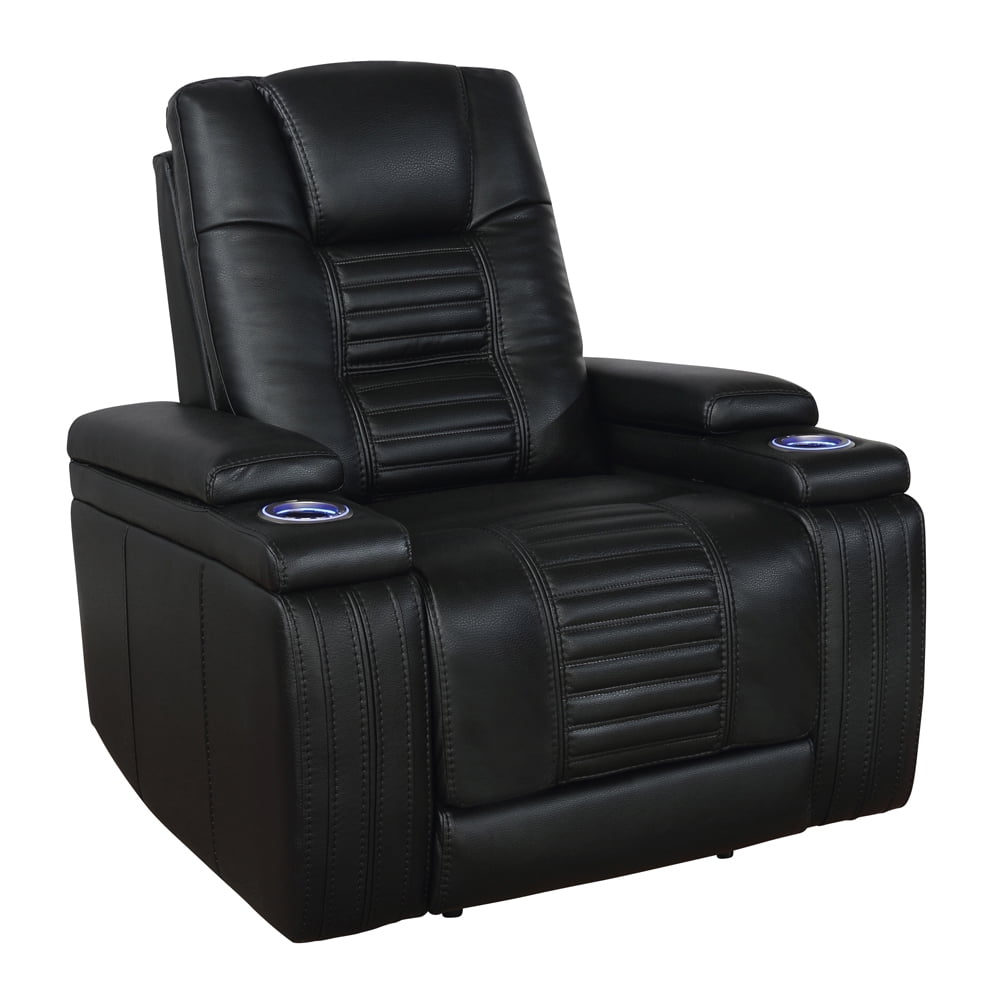 zayne leather power theater recliner