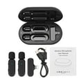 thumbnail image 4 of Abody Portable One-trigger-Two Wireless Clip-on Microphone System Video Recording Mic 20M Transmission Built-in Battery with Charging Case Replacement for 13/12/11/10, 4 of 7