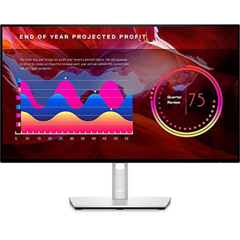 Restored Dell U2422HE Ultra Sharp 24 USB-C Hub Monitor - Silver