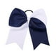 thumbnail image 1 of Sonducket Banda para el cabello grande Nudo de lazo Elástico Color a juego Estilo pijo Coleta Titular Pelos Cuerda Scrunchies Accesorios Azul Accesorio para el cabello azul marino+blanco, 1 of 6