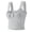 tank top 89#Grey, variant on WAYUTE Tank Tops for Women Solid Color Summer Copped Top with Built In Fixed Pads Strethcy Fit Soft Backless Camisole Outdoor Casual