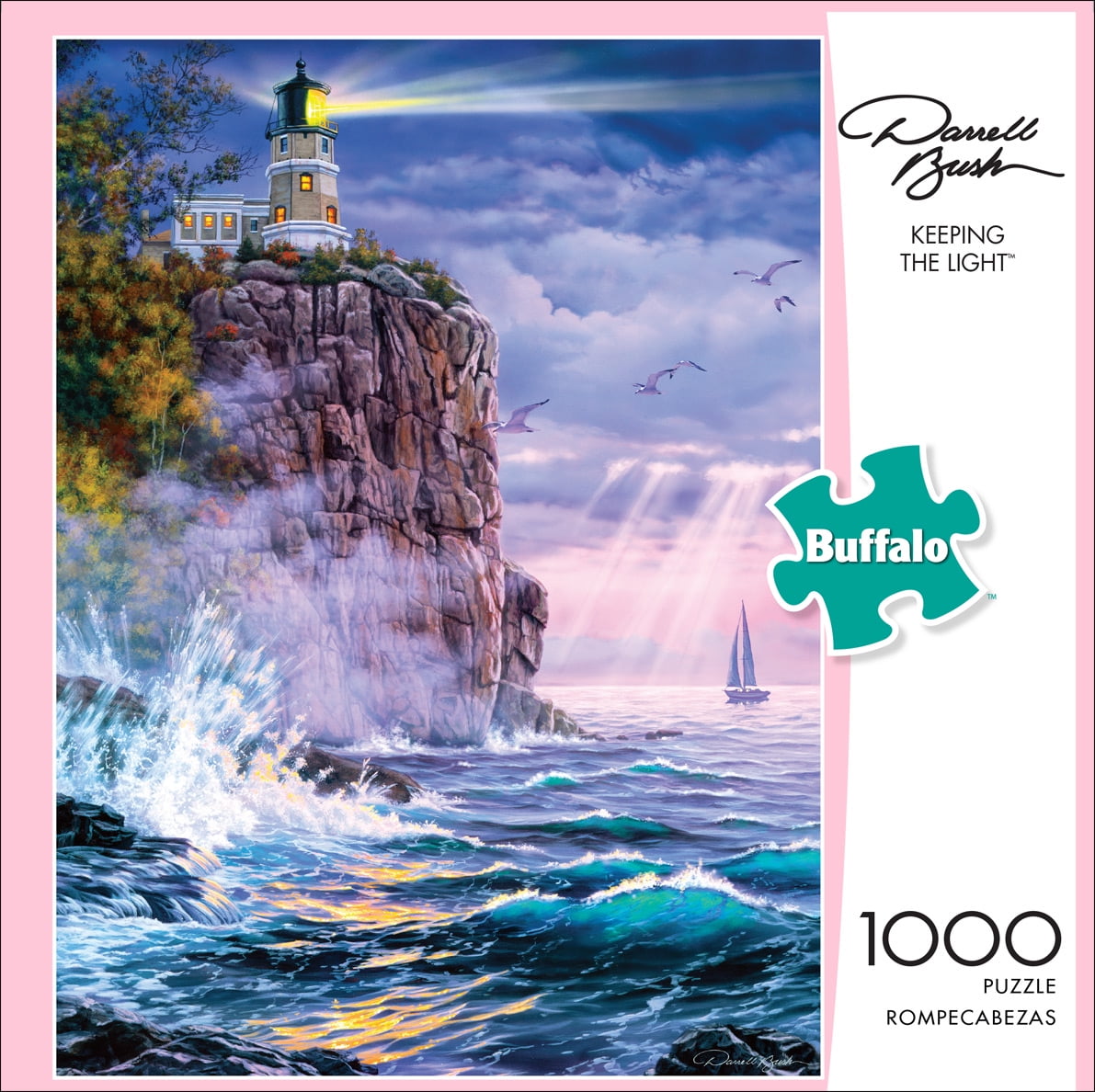 Buffalo Games 1000-Piece Darrell Bush Collection Keeping the Light Jigsaw Puzzle