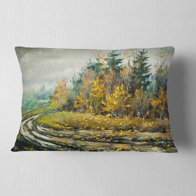 River on a Decline - Coussin Décoratif Imprimé Paysage - 12x20
