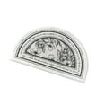 thumbnail image 1 of facefd Floor Rug Soft Indoor Decor Wide Applications for Kitchen Doorway Bedroom Flower Semi-circle, 1 of 9