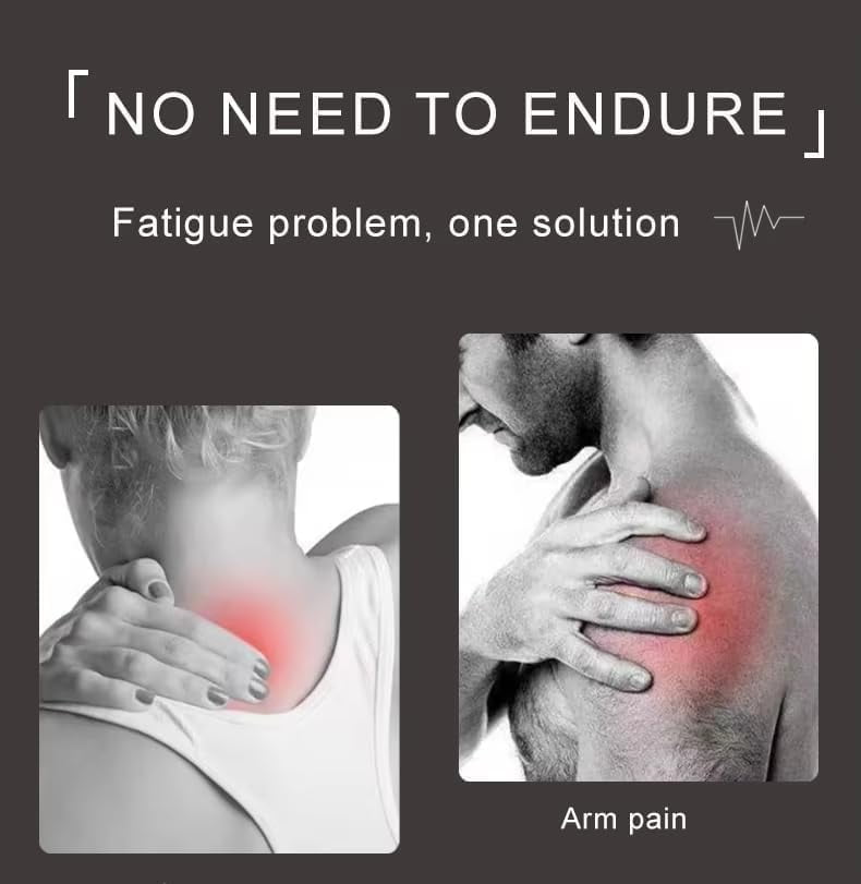 Massage Gun Home-use Exercise Muscle Relaxation Massager 32 Speeds and 8 Massages Heads Silent Extremely Long Battery Life Portable Handheld for Legs,Back,Arms,Waist Pain Relief (Red)