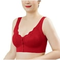 thumbnail image 5 of LLYWEY Bras Without Underwire Comfortable Bras Women No Underwire Ladies Longline Bra Style-1308 Women Lightly Lined Bra Feature Adult Female Yoga Sports Bras Red 44B, 5 of 6