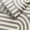 thumbnail image 2 of Loomaknoti Tecopa Sedvick 2' x 7' Grey Geometric Outdoor Runner Rug, 2 of 9