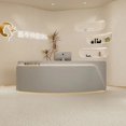 thumbnail image 1 of Podium Stand Church Front Desk Reception Counter Office Desk Luxury Cafe Counter Checkout Theke Rezeption Beauty Salon Furniture My Lux Decor Round, 1 of 12