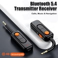thumbnail image 3 of RONY Bluetooth 5.4 Transmitter Receiver 2-in-1 Wireless Bluetooth Adapter: 3.5mm Aux Bluetooth Audio Adapter for TV Airplane Speaker Car Headphone, 3 of 15