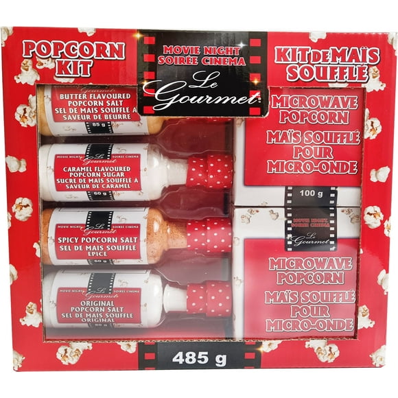 Le Gourmet Movie Night Popcorn Kit 6pcx Box, Le Gourmet Movie Night Popcorn Kit 6pcx Box