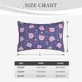 thumbnail image 3 of Plush Throw Pillow Covers, Cute pig Pillow Cases with Invisible Zipper, Breathable Microfiber Pillow Cases Standard Size for Sleeping Bedroom Sofa Living Room 16x24, 3 of 5