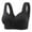 Black, variant on Utoimkio Wireless Bras for Women Front Closure Push Up Bras for Women No Underwire Comfort Breathable Everyday Bras