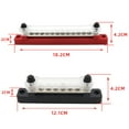 thumbnail image 4 of FlyFlise 6/12 Terminal Ground Distribution Block Kit Black/Red for Car RV Boat Yacht, 4 of 8