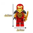 thumbnail image 3 of Superhéroe Iron Man Spiderman Ninja pollo comiendo hombre ensamblado bloques de construcción Toysebneei, 3 of 4
