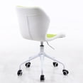 thumbnail image 2 of Modern Home Ripple Mid-Back Office Task Chair - White/Lime White Base, 2 of 7