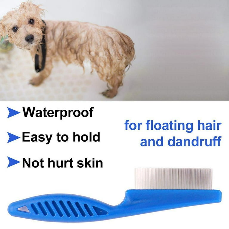 Pet stainless steel in addition to flea dense tooth flat needle comb Pet stainless steel in addition to flea dense tooth flat needle comb
