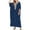 Blue, variant on Taqqpue Womens Plus Size Beach Cover Up Solid Color Flare Sleeve Kaftan Dress V Neck Maxi Dress Beachwear Casual Summer Swimsuit Coverup for Women
