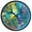 Hand Painted Tropical Leaf, variant on Dailycode Night Light Wall Clock Glow in The Dark 12 inch Battery Operated Silent Luminous Clocks, Lantern Cloud Star Moon Tower