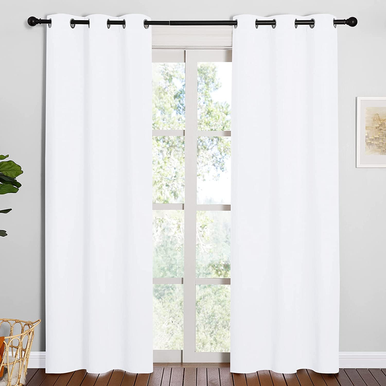 NICETOWN 50% Light Reducing Curtains for Living Room, Patio Door