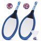 thumbnail image 1 of 1 par de raquetas de tenis para niños, raquetas ovaladas de bádminton para jugar, accesorios de juego para jardín de infantes, escuela primaria, deportes al aire libre (azul), 1 of 5