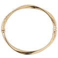 thumbnail image 3 of KoolJewelry 10k Yellow Gold High Polish and Diamond-cut Twist Bangle Bracelet, 3 of 3
