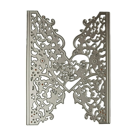 

BYDOT Heart Lace Metal Cutting Dies Stencil Scrapbooking DIY Album Stamp Paper Card Embossing Decor Craft