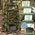thumbnail image 2 of Wakeman Outdoors Camping Toilet Set - Pop Up Privacy Tent and Portable Toilet for Adults, Camo, 2 of 7