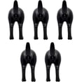 thumbnail image 1 of Gancho de pared con forma de cola de perro (negro), juego de 5 ganchos para ropa y sombreros, gancho de pared decorativo y creativo, gancho de pared para sombreros, abrigos y llaves, utilizado para co, 1 of 5