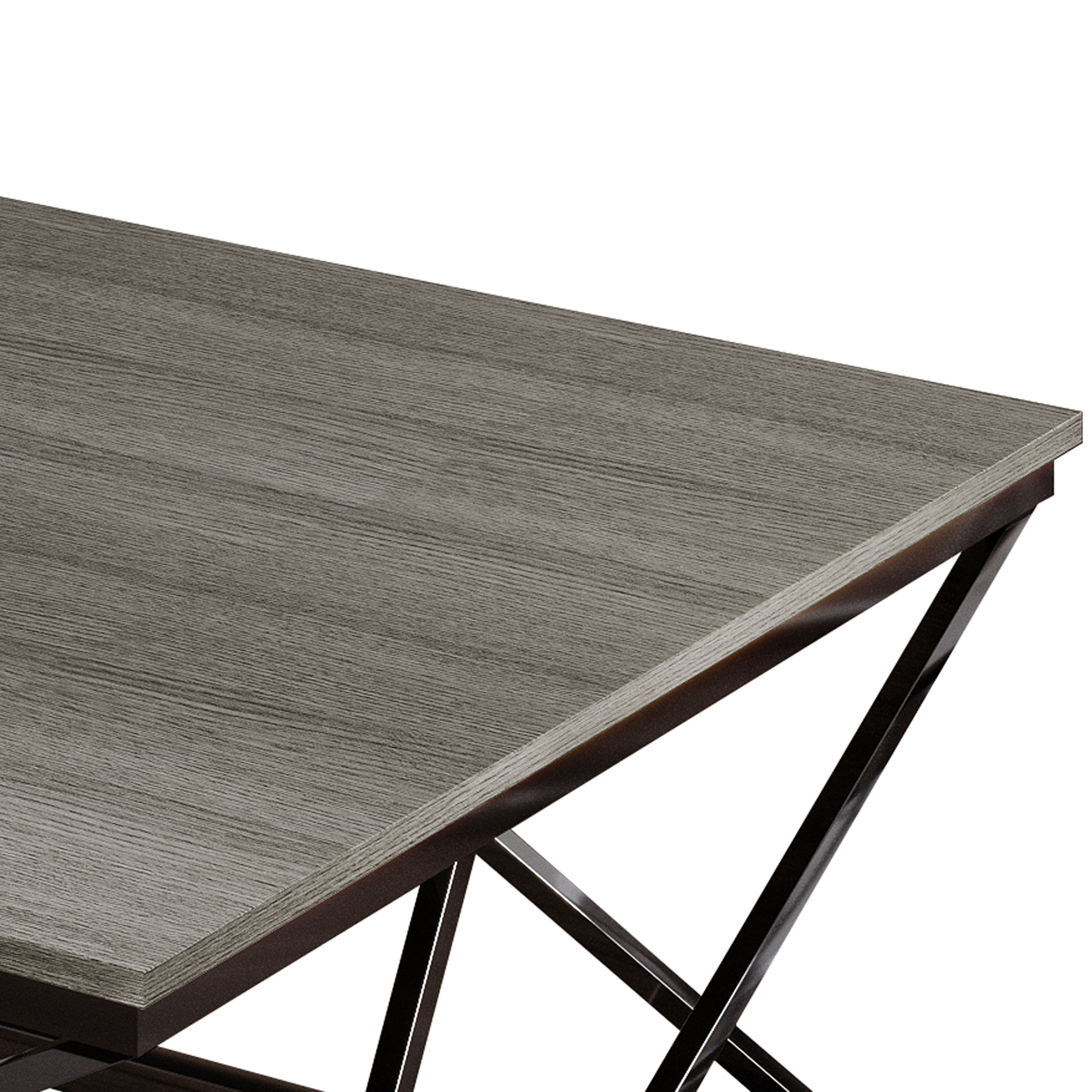 Castle Place Shabby Chic 3- Pieces Coffee Table Set, Grey