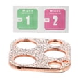 thumbnail image 2 of KAKOWELY Película de cámara con diamantes de imitación brillantes, compatible con iPhone 12 Pro Max (oro rosa), 2 of 4