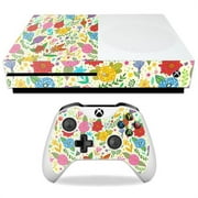 MightySkins MIXBONES-Flower Garden Skin Decal Wrap for Microsoft Xbox One S - Flower Garden