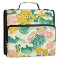 thumbnail image 5 of FORMRS Zipper Binder with Shoulder Strap 1.5-inch Ring 500 Sheet Capacity File Bag, Floral Wave, 5 of 5