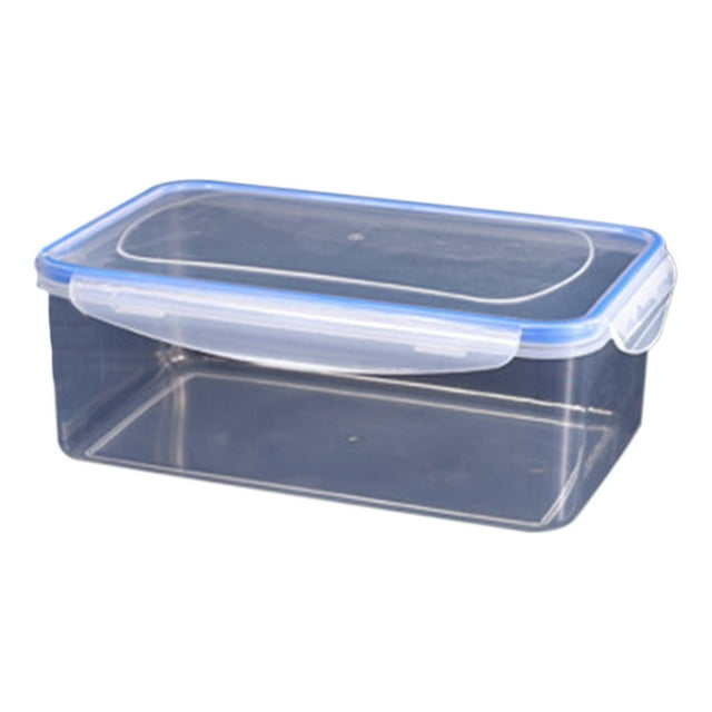 Kitchen Refrigerator Rectangular Food Container Microwave Heat Plastic Lunch Box Food Lunch Box Fruit Storage Sealed Box