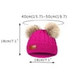 thumbnail image 7 of Fjofpr Knitted Hat for Kids Winter Hat for Boys Winter NEW 1-11 Years Old For Girls Boys Kids Winter Beanie Hat Warm Knit Thick Ski Cap With Fluff, 7 of 7