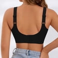 thumbnail image 4 of Alun Push up Seamless Bras for Women Wireless Supportive Anti-Sagging No Underwire Plunge Bra Fashion Texture Design Full Coverage Beauty Back Soft Comfort Bralettes Black XXXL, 4 of 4