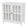 thumbnail image 5 of Ktaxon Sideboard Buffet Accent Cabinet Wooden Console Storage Cabinet with Transparent Doors White, 5 of 7