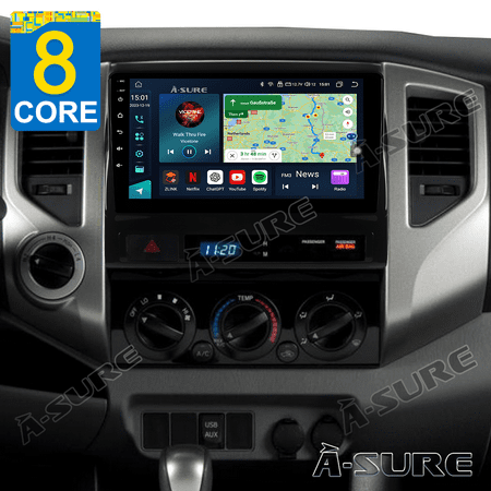 8-Core 4+64GB Android 13 for Toyota Tacoma 2005-2013 Car Radio Stereo GPS Apple CarPlay 4G LTE WiFi Bluetooth USB DSP
