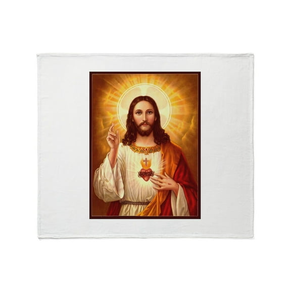 CafePress - Sacred Heart Of Jesus Throw Blanket - Soft Fleece Throw Blanket, 50"x60" for All Ages